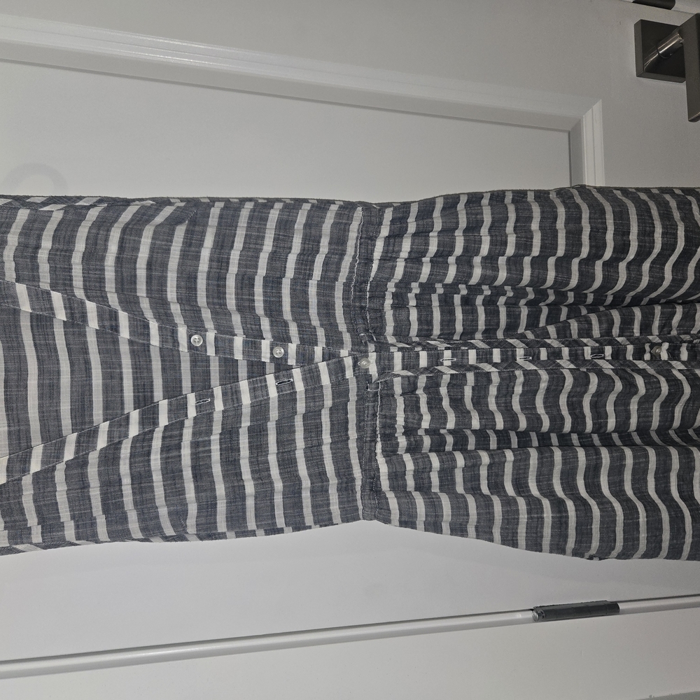 GAP Navy and White Striped Shirt